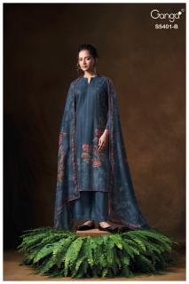 Ganga megan 5401 wholesale dress material market in thane